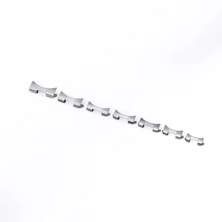 ปลายโค ้ ง Links 12-24 มม.Universal สแตนเลสสตีลสายนาฬิกา Arc End Link Watchbands สําหรับนาฬิกาควอตซ ์ นาฬิกาผู ้ ชายผู ้ หญิงคลาสสิก
