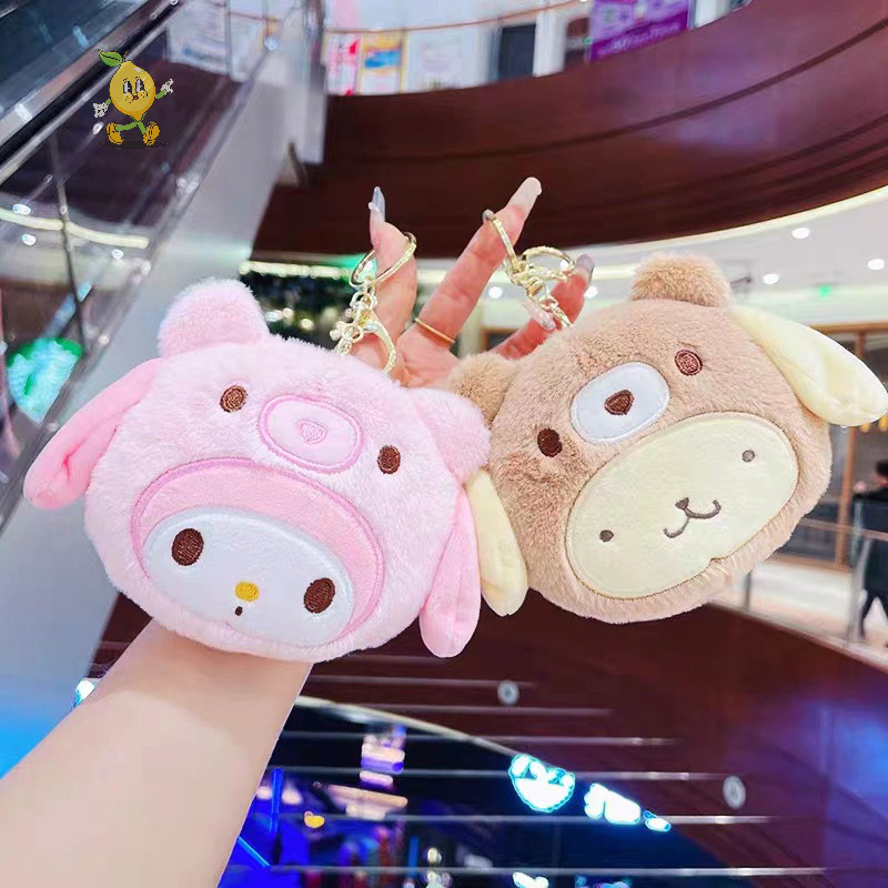[mozh] Kawaii การ์ตูนอะนิเมะมินิตุ๊กตาพวงกุญแจของเล่นแฟชั่นกระเป๋าเป้สะพายหลังจี้ตกแต่งน่ารักเหรียญกระเป๋าเก็บกระเป๋าสาวของขวัญ [TH]