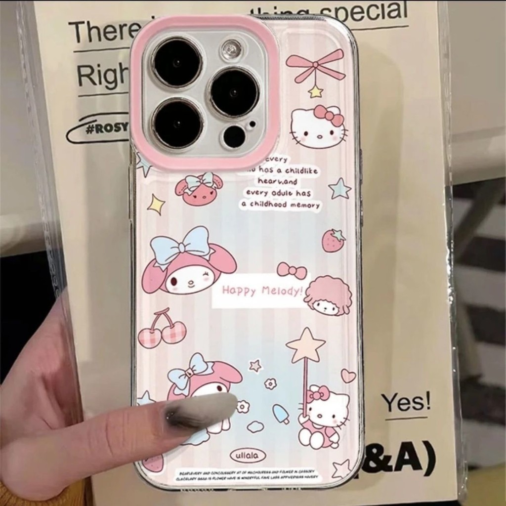 เหมาะสําหรับเคสโทรศัพท์ iPhone IP15PROMAX IP11 IP12 IP13 creative IP14PLUS IP6 7 8 creative ins Cherry Cat IPX IPAR IPXSMAX เคสโทรศัพท์ TPU ใสนุ่ม