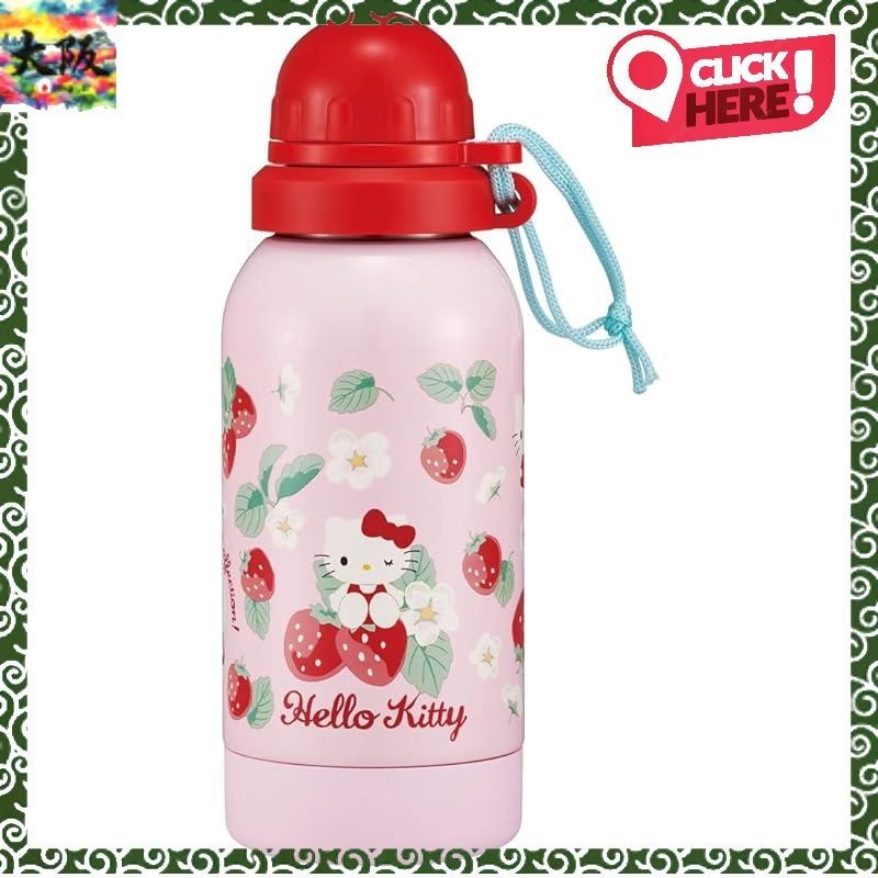 [Direct from Japan]Skater Stainless Bottle 580ml Hello Kitty Flower Language Sanrio SSSC6-A, one-layered, for normal temperature, for healthy drinks.