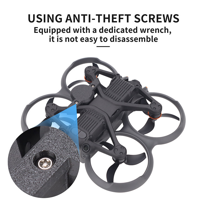 ใช ้ งานร ่ วมกับ DJI Avata 2 Anti-Lost Locator Mounting Bracket Air Tag Anti-theft Fix