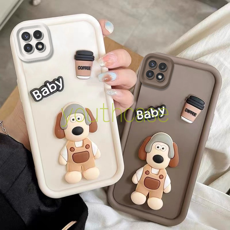 เคส samsung a22 5g 3d Headmaster Dog เคสโทรศัพท ์ สําหรับ samsung a22 5g เคสน ่ ารัก