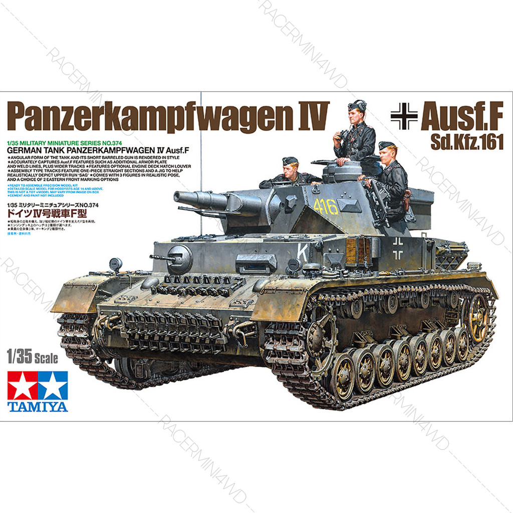 TAMIYA 35374 1/35 Model Kit German Tank Panzerkampfwagen IV Ausf.F
