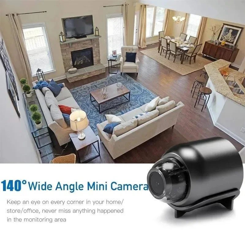 1080p HD Mini กล้อง Wifi IP สมาร์ทบ้านในร่ม Night Vision AI มนุษย์กล้องวิดีโอเสียงวิดีโอไร้สายความปลอดภัยการเฝ้าระวังกล้อง