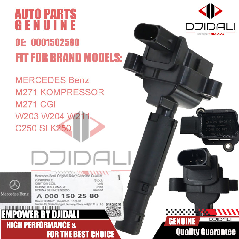 0001502580 คอยล์จุดระเบิด สําหรับ MERCEDES Benz M271 KOMPRESSOR M271 CGI W203 W204 W211 C250 SLK250