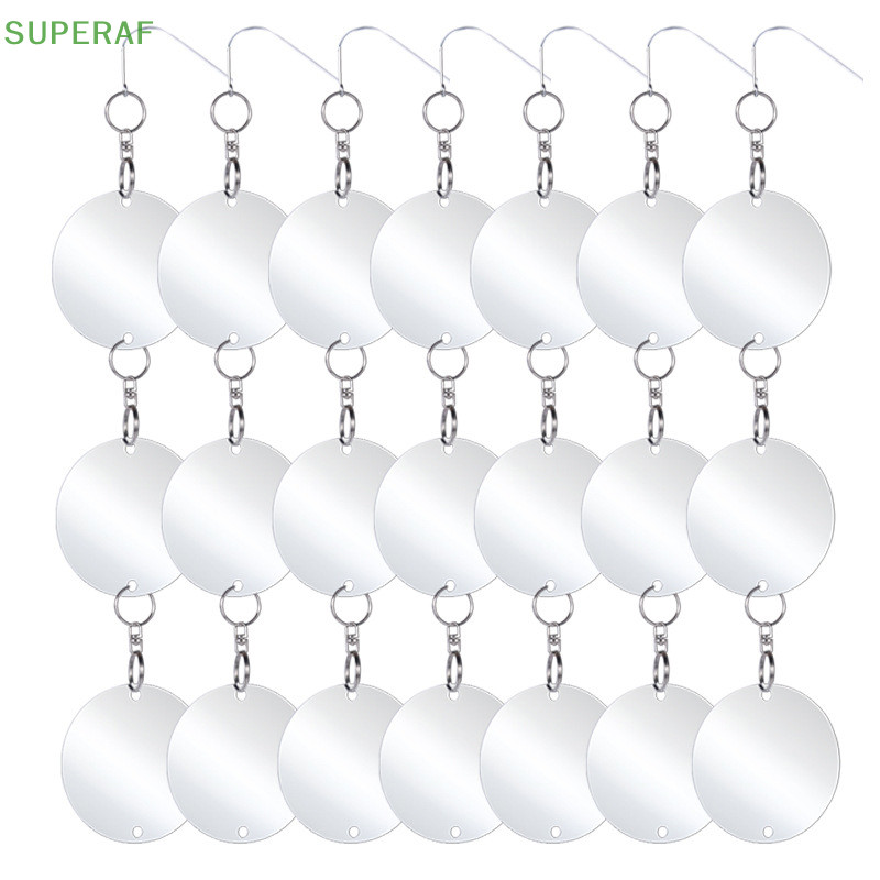 Superaf กระจกสองด้าน แผ่นสะท้อนแสงไล่นก สวนฟาร์ม แผ่นกันนก HOT