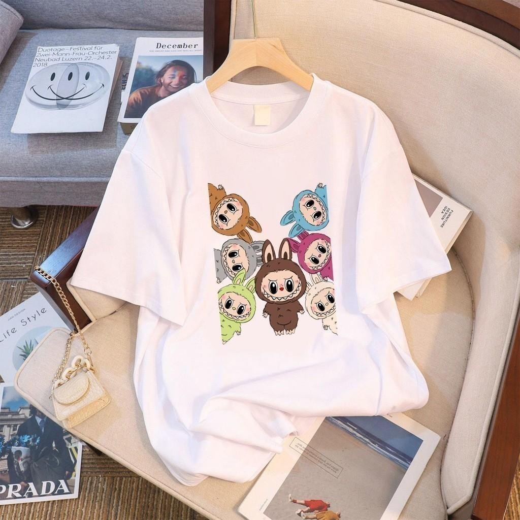 【My-T】พร้อมส่ง Labubu เสื้อยืด ผ้าcotton100% เสื้อยืดลาบูบู สุดฮิตยลาบูบู้ เสื้อน่ารัก "Rabbit15"