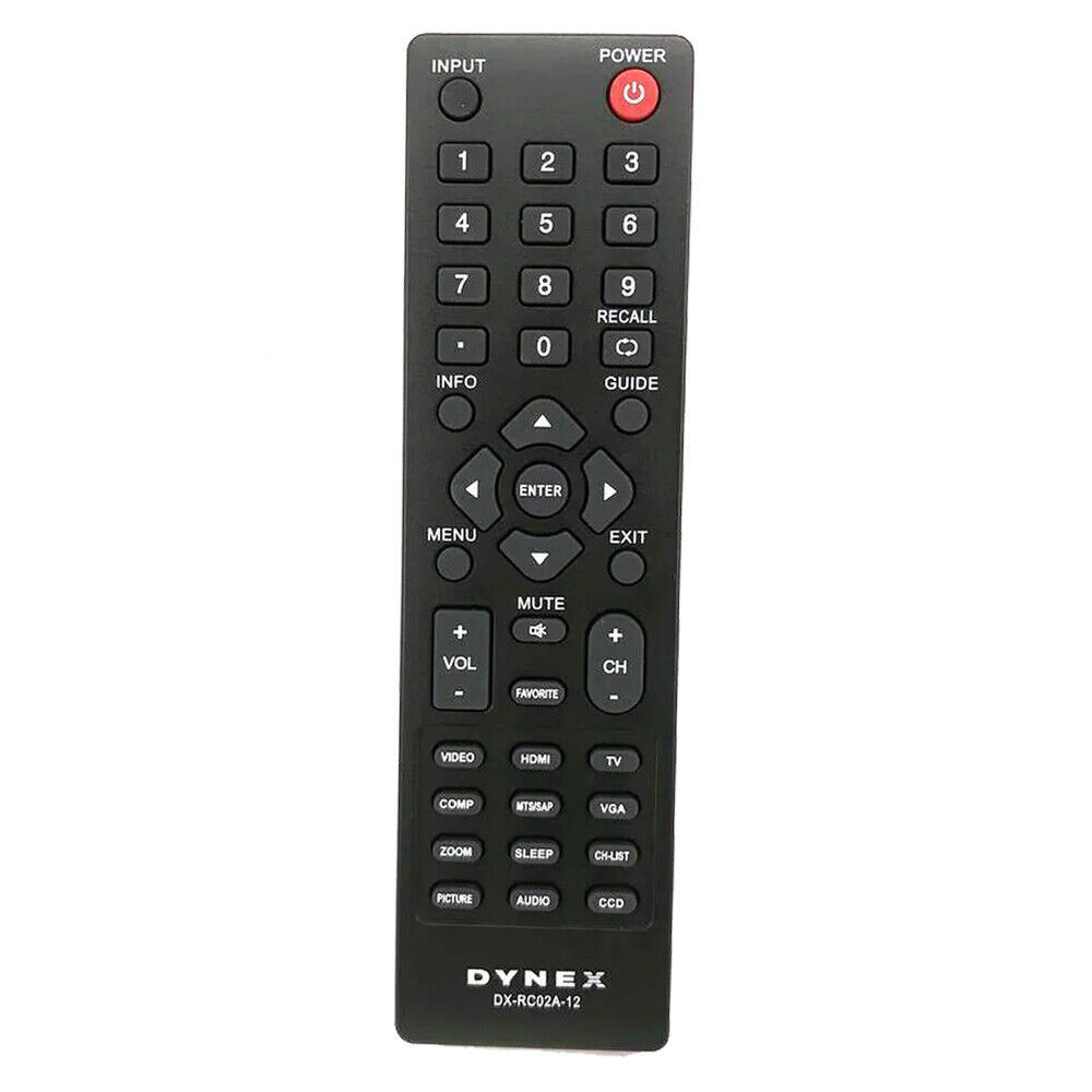 DX-RC02A-12 รีโมทคอนโทรลสําหรับ DYNEX LCD TV DX-26L100A13 DX-37L130A11 DX-55L150A