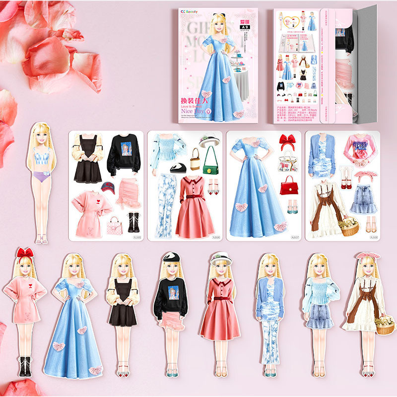 Magnetic Dress Up Baby,Magnetic Princess Dress Upตุ๊กตากระดาษแกล้งทําเป็นเล่นของเล่นแม่เหล็กคนเสื้อผ้าเกมปริศนา,การเรียนรู้ก่อนวัยเรียนสร้างจินตนาการชุดของขวัญวันเกิด