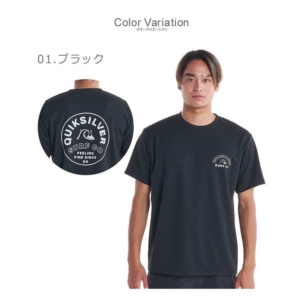 Quicksilver TIMELESS SS เสื้อยืดผ้าฝ้ายพิมพ์ลายลําลองผู้ชาย