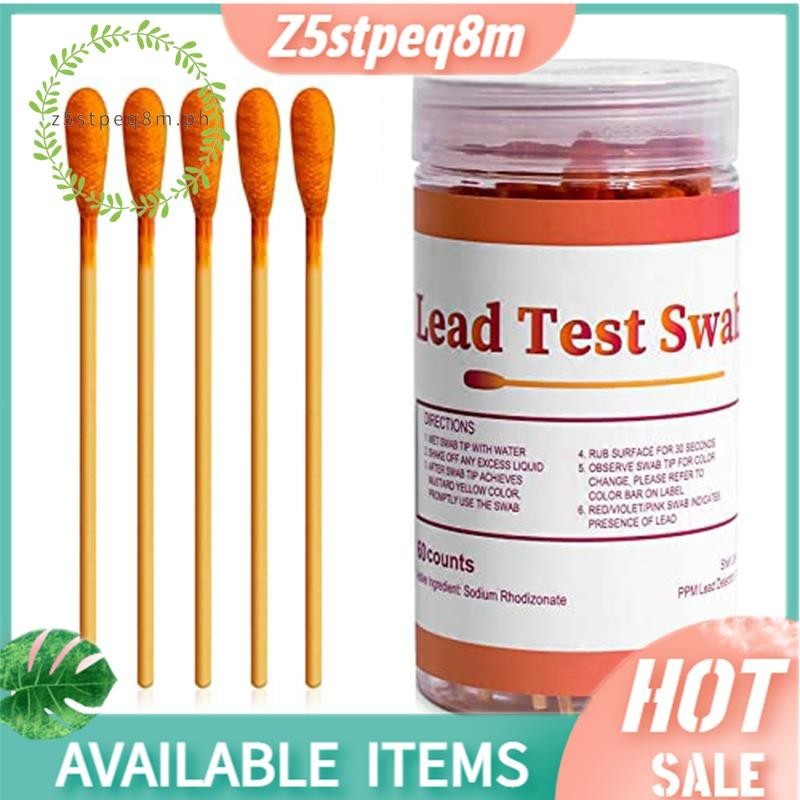 Z5stpeq8mLead Paint Test Swabs Kit 60 ชิ้นชุดทดสอบตะกั่ว Swabs Home Lead Test Kit ตะกั่วตรวจสอบ Swab