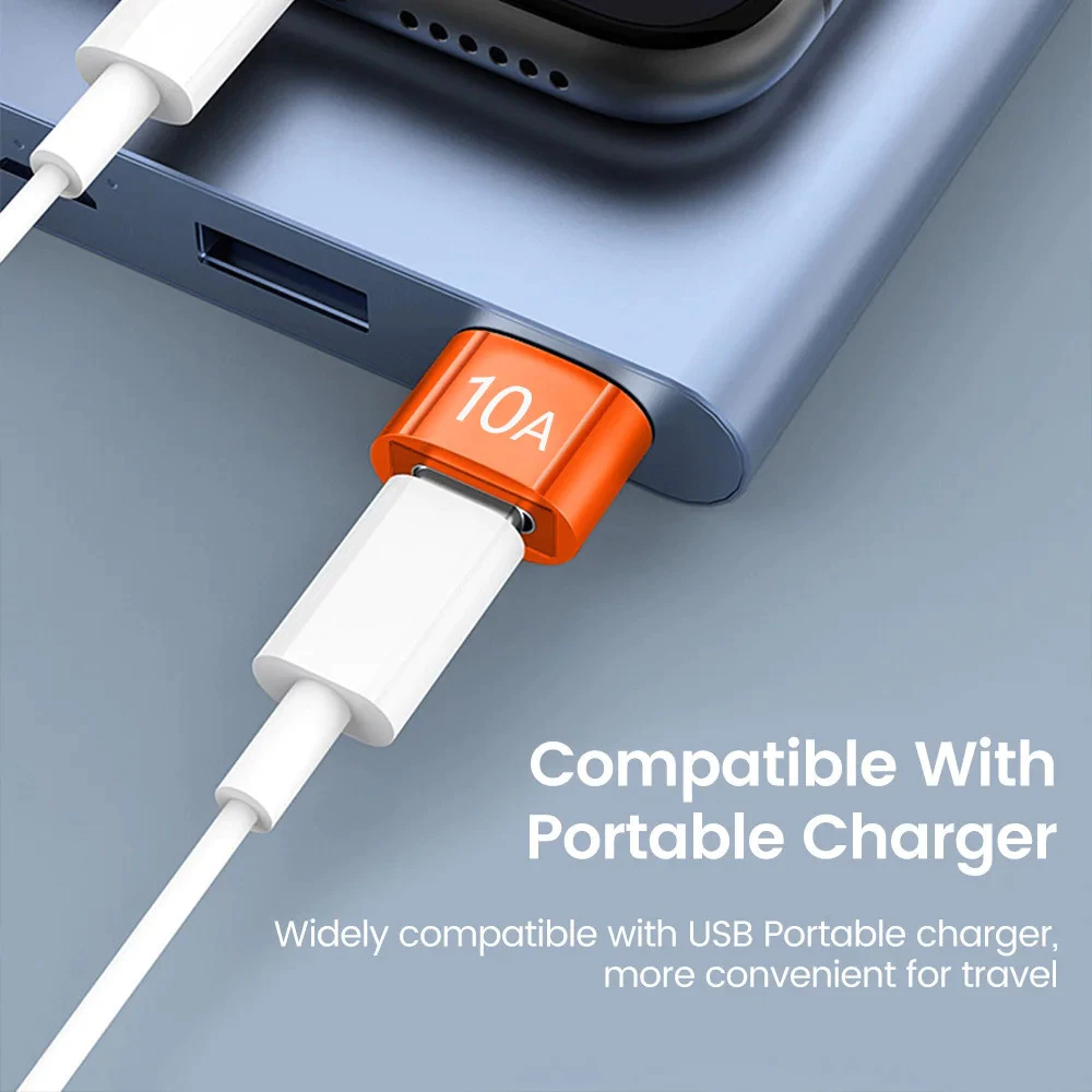 USB2.0 ถึงอะแดปเตอร์ Type C USB-C otg Fast Charging Connector Type C ชาย USB หญิงแปลง OTG 10A สําหรับแล็ปท็อปสมาร์ทโฟน thumbnail 6