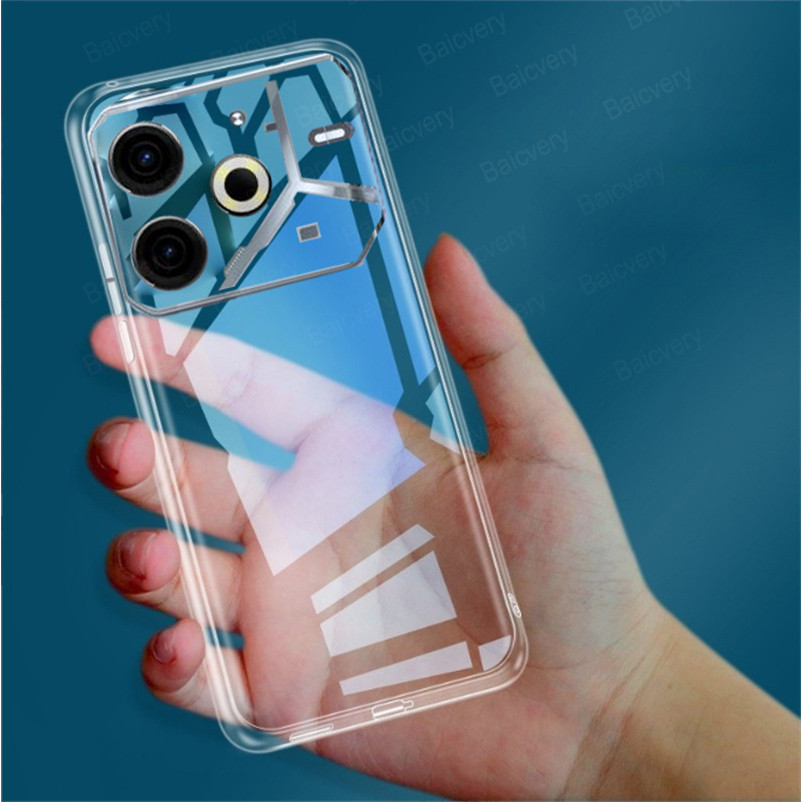 Tecno POVA 6 Neo 4G / POVA 6 Pro 5G Case คุณภาพสูงแฟชั่น TPU Clear Silicon Cover Full Protective Casing