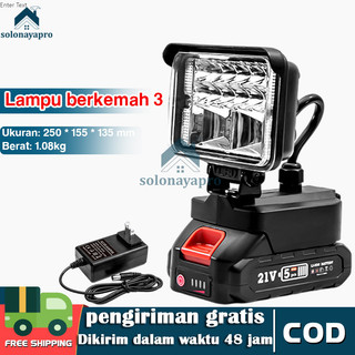 Lampu darurat luar High Lumens Paling Kuat, Isi Ulang, Lampu Flash Super Terang, Tahan Air, Dapat Diperbesar, Berkemah Terbaik