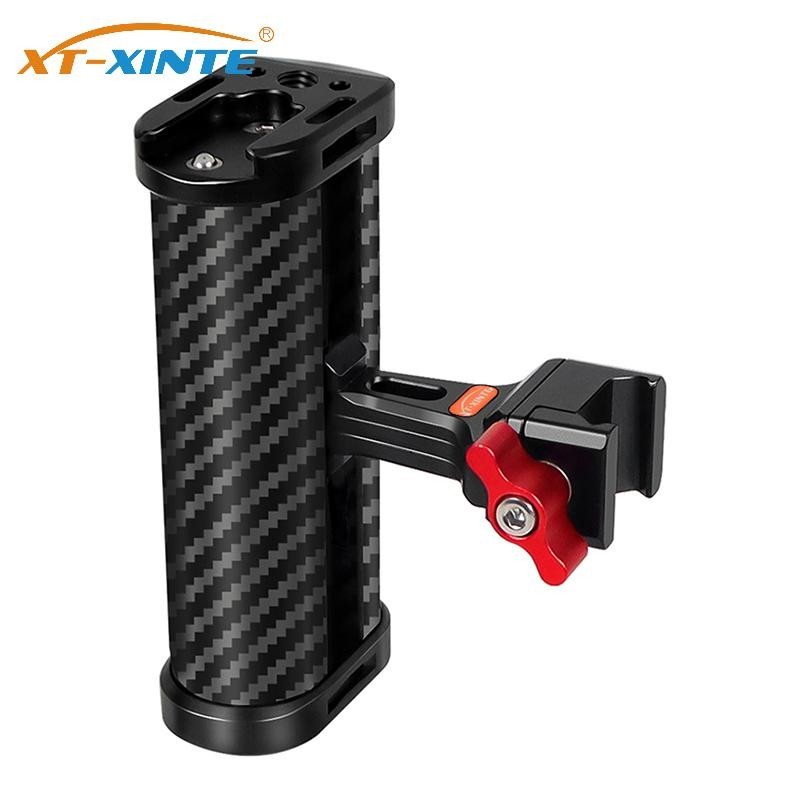 Xt-xinte ที่จับด้านข้าง NATO น้ําหนักเบาสากลพร้อมรองเท้าเย็นที่จับกล้องแบบพกพา Fit สําหรับกรงกล้อง