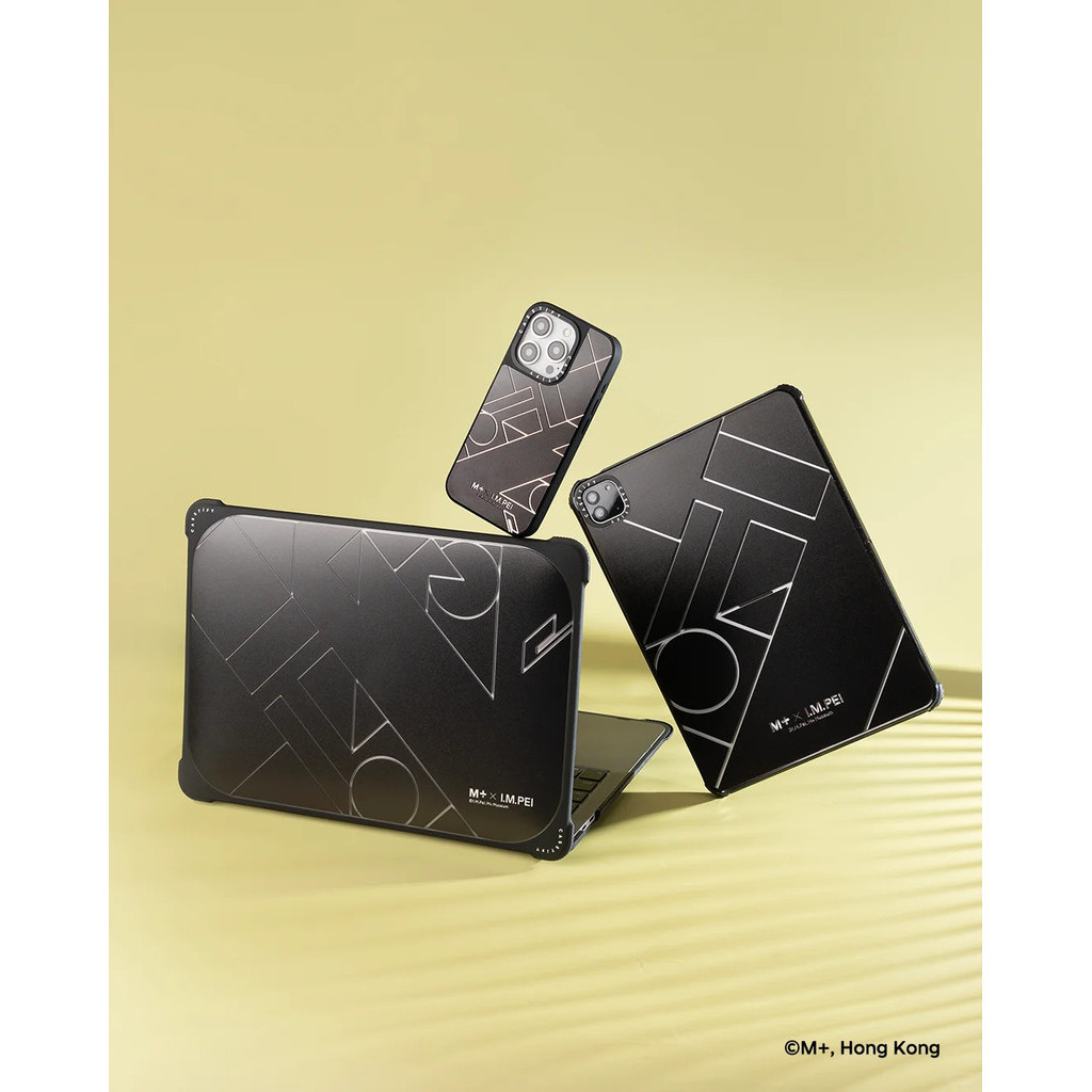 Casetify x M+ x CASETiFY คอลเลกชันนิทรรศการพิเศษ M+ x IMPei EXPO แม่เหล็กดูด Sliver Mirror IPhone Case IPhone 15 14 13 12 Pro Max Plus Hard Back Case แกะสลักโลโก้