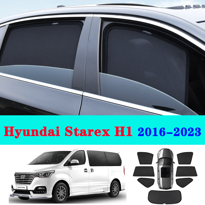 ผ้าม่านรถยนต์ Sun Shade สําหรับ Hyundai Starex H1 2016-2023 ม่านบังแดดรถยนต์ Visor ด้านหน้ากระจกกรอบ