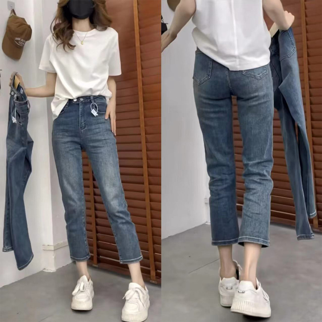 กางเกงยีนส์ขายาวสำหรับผู้หญิง กางเกงรุ่นใหม่ล่าสุด ทรงสวยดีไซน์เก๋ มีหลายไซส์ให้เลือก