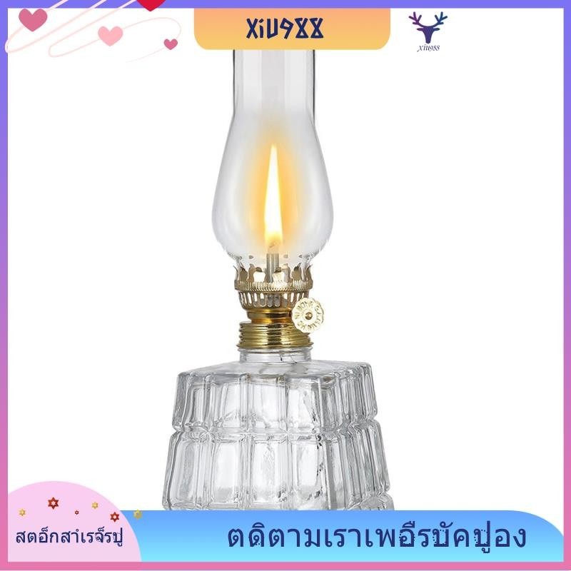 [xiu988.th] Chamber Oil Lamp Classic Vintage Oil Lamp Lantern Vintage Oil Lamp for Indoor Use Decora