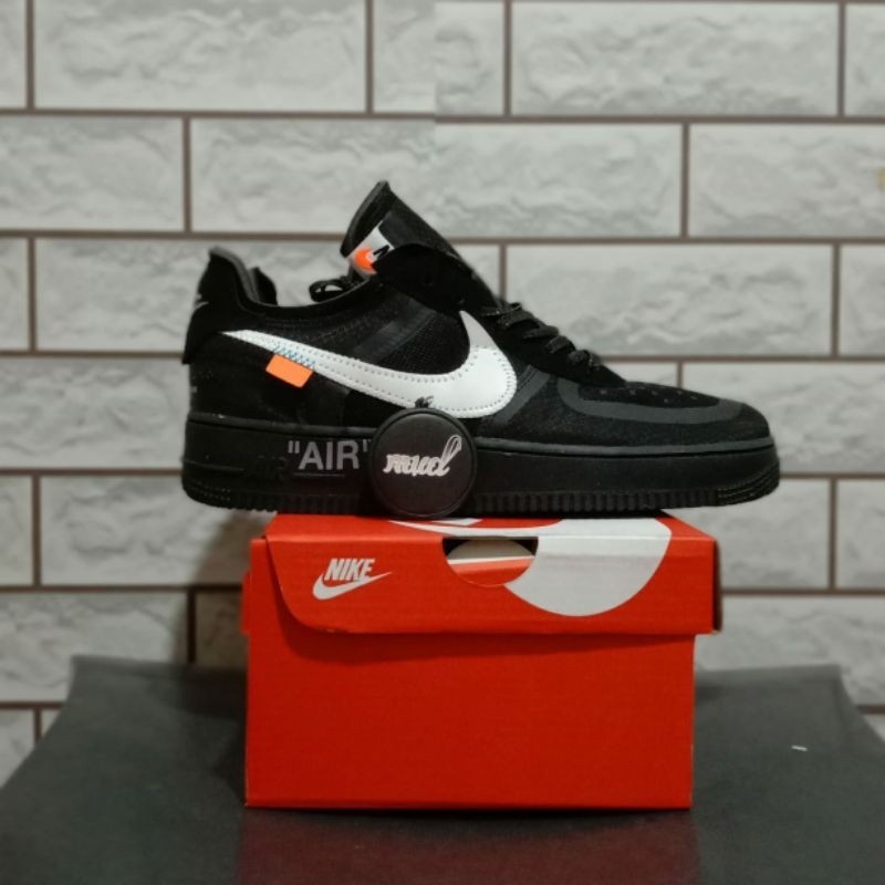 ((Cable Be Cod) Nike air force 1 low black x off white