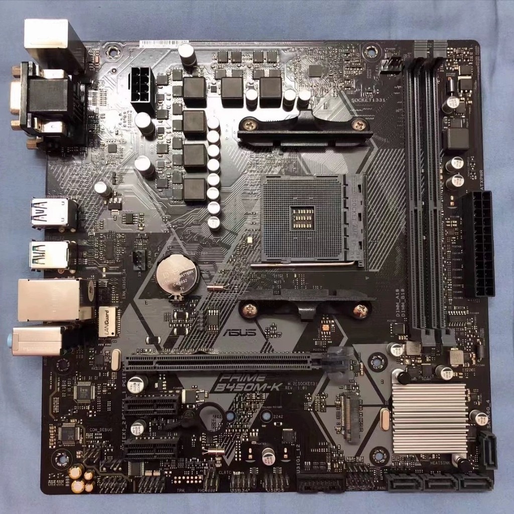 เมนบอร์ดเดสก์ท็อป ASUS PRIME B450M-K AM4 รองรับ AMD R7 5700g 3800 5950x