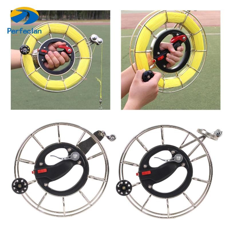 สมบูรณ์แบบ ม้วน เครื่องม้วน พร้อมจับว่าว รีลสําหรับสนามตั้งแคมป์สนามหญ้า