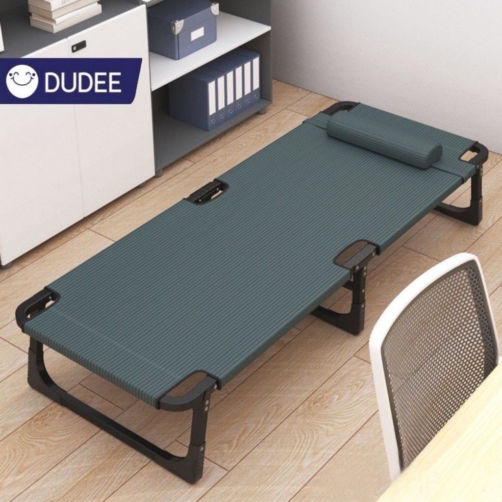 DUDEE เตียงพับได้ เตียงสนามพับเก็บได้ เตียงพกพา สะดวก ใช้งานง่าย นอนสบาย เตียงพับ 2 ตอน 🚀🚀🚀
