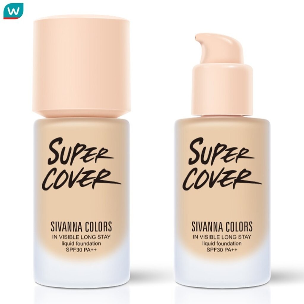 Sivanna ซีเวนน่า คัลเลอร์ส สเตย์ ลิควิด ฟาวเดชั่น SPF30 PA+++ 35ก. 03 เนเชอรัล เบจ