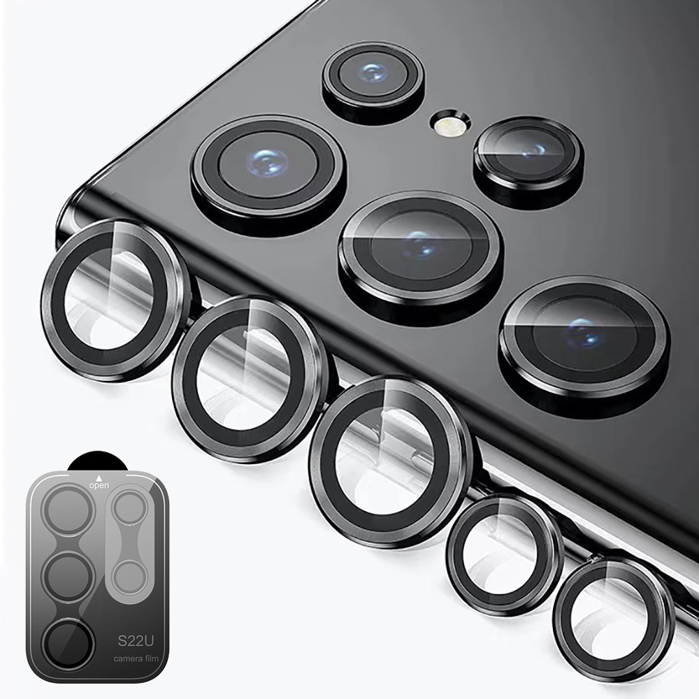 ตัวป้องกันเลนส์กล้อง For Samsung S24 Ultra ฟิล์มกล้อง Galaxy S24 Plus S23 Ultra S22 Ultra S24Ultra ฟิล์มเลนส์กล้อง