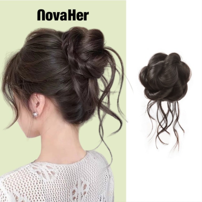 ปอยผมบู๊ธดอกไม้+มังกรปลิว ที่หนีบซิลิโคนนุ่ม สไตล์เกาหลี 3วิสวมใส่ NovaHer