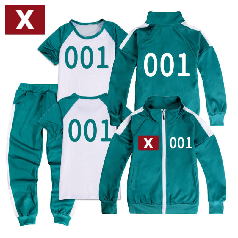 【110-170】game costume for kids 001 Jacket+Pants+Tshirt 3pcs  380 067 456 230 196 246 222