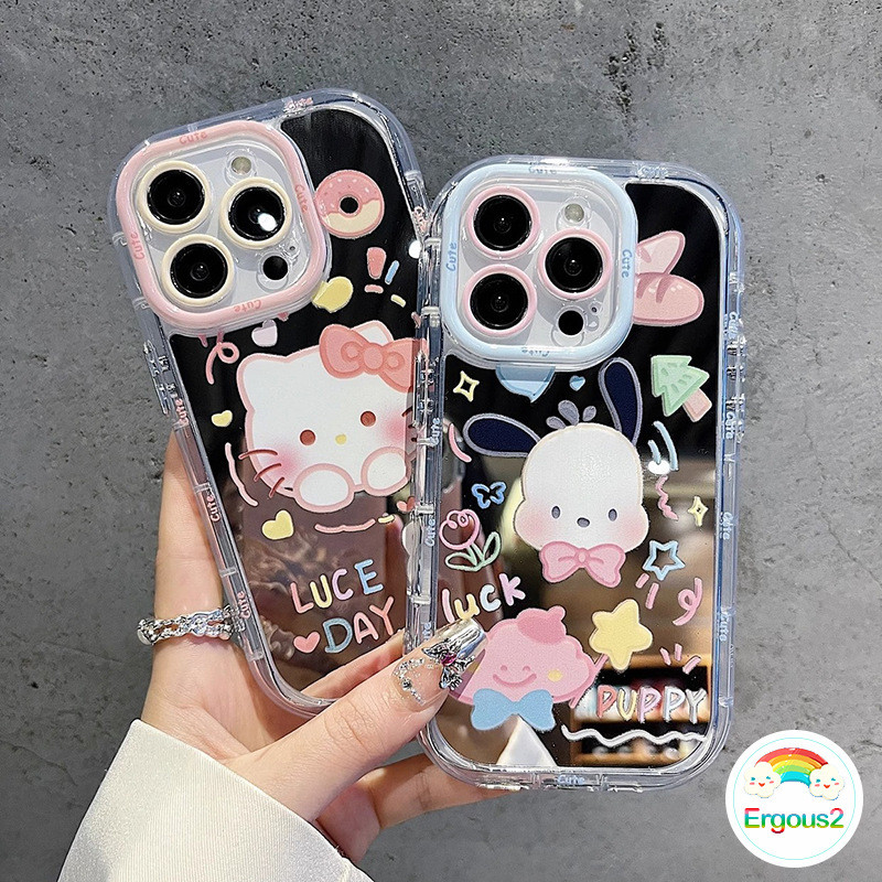 Pochacco Kitty Cat MirroredปลอกสําหรับIPphone 16 1112 13 14 15 7Plus Pro Max Xs Plus Xr Ins Sense Se
