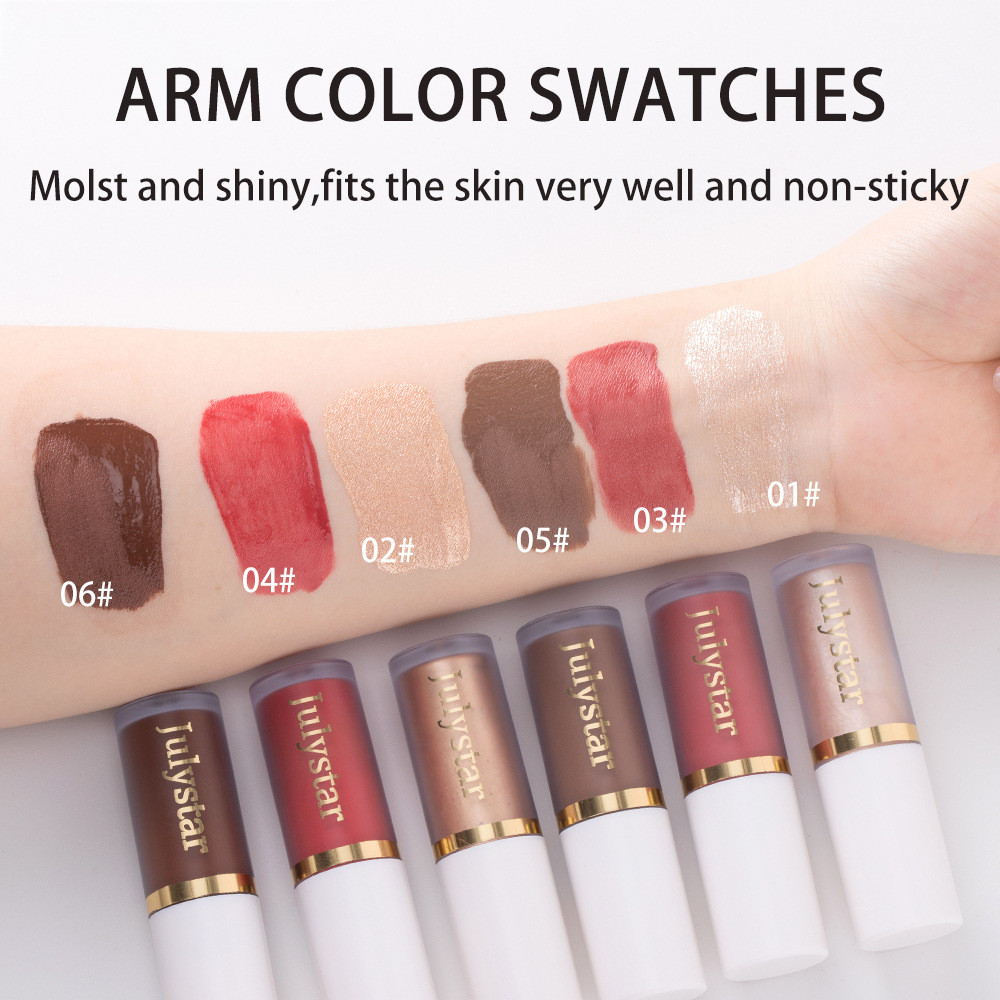 Julystar Bubble Blusher Liquid Pink Cheek Enhances Color Moisturizer Beauty Rouge Makeup Matte Liquid Blush Peach Face Natural Cheek Tint ราคา ถูกที่สุด ดีลบีเคเค แกลเลอรีภาพที่ 4