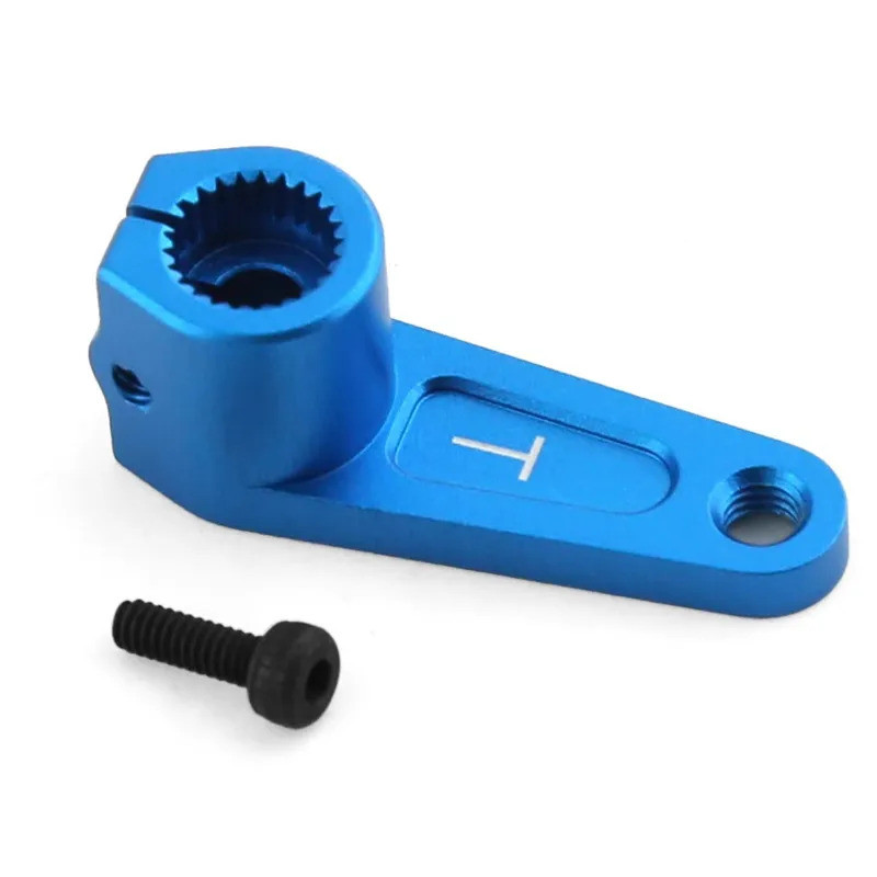 อลูมิเนียม TT01 TT02 XV02 25T พวงมาลัย Servo แขนความสูงพวงมาลัย Link Servo Part สําหรับ Tamiya 4248 