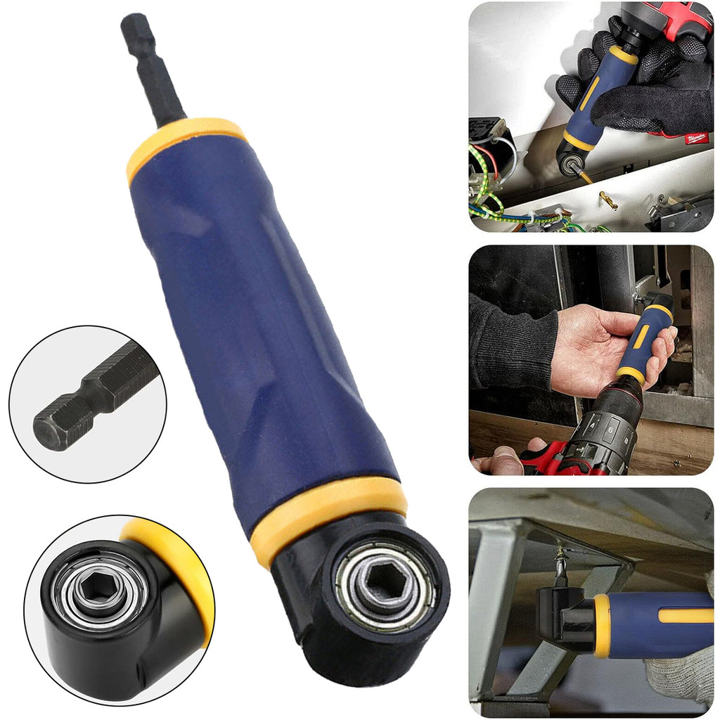 Brighthor1/4 "90 องศาhex Shankอะแดปเตอร์แม่เหล็กดัดสว่านReversible RatchetไขควงปรับPower Driverเครื่องมือ