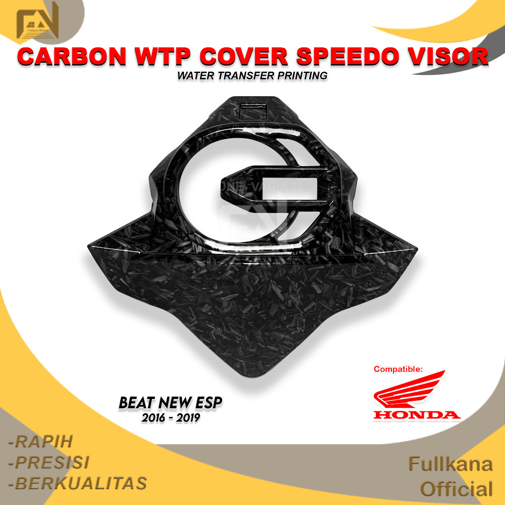 FULLKANA CARBON - VISOR SPIDO BEAT CARBON BEAT ESP CARBON FORGED COVER SPEEDOMETER BEAT ESP CARBON 2