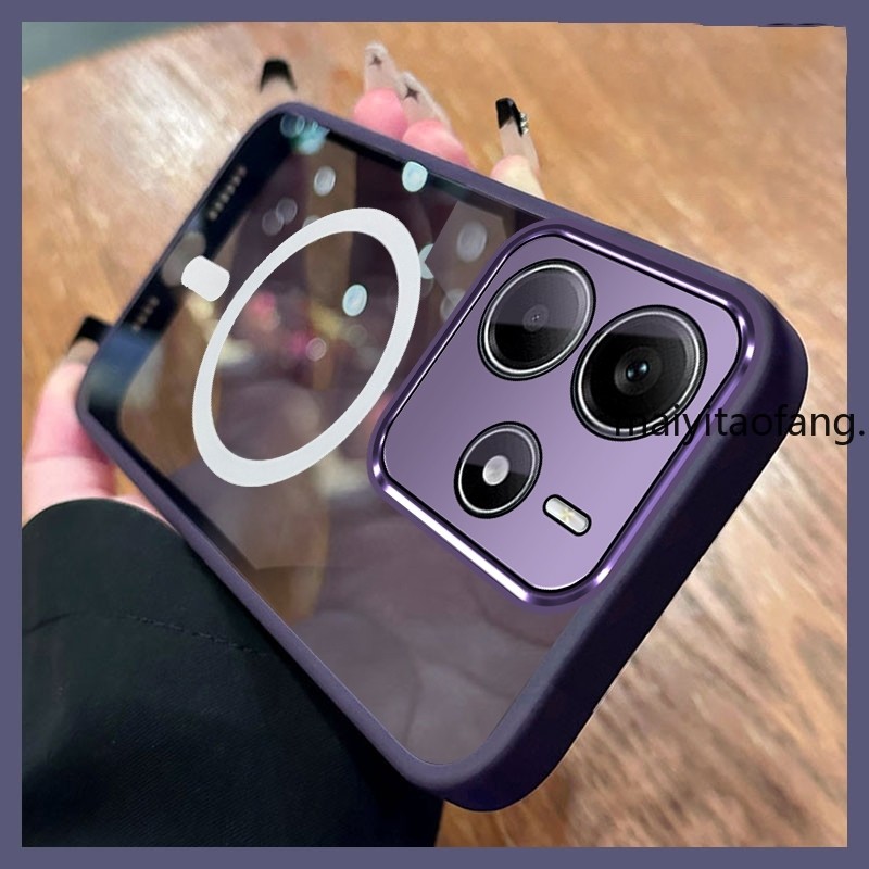 สําหรับ REDMI NOTE 14 4G 2024 REDMI NOTE 14 PRO 5G Softcase ซิลิโคนกันกระแทกออกแบบใหม่ความงาม Lanyard กระจกแต่งหน้าผู้ถือ SJSFDD05