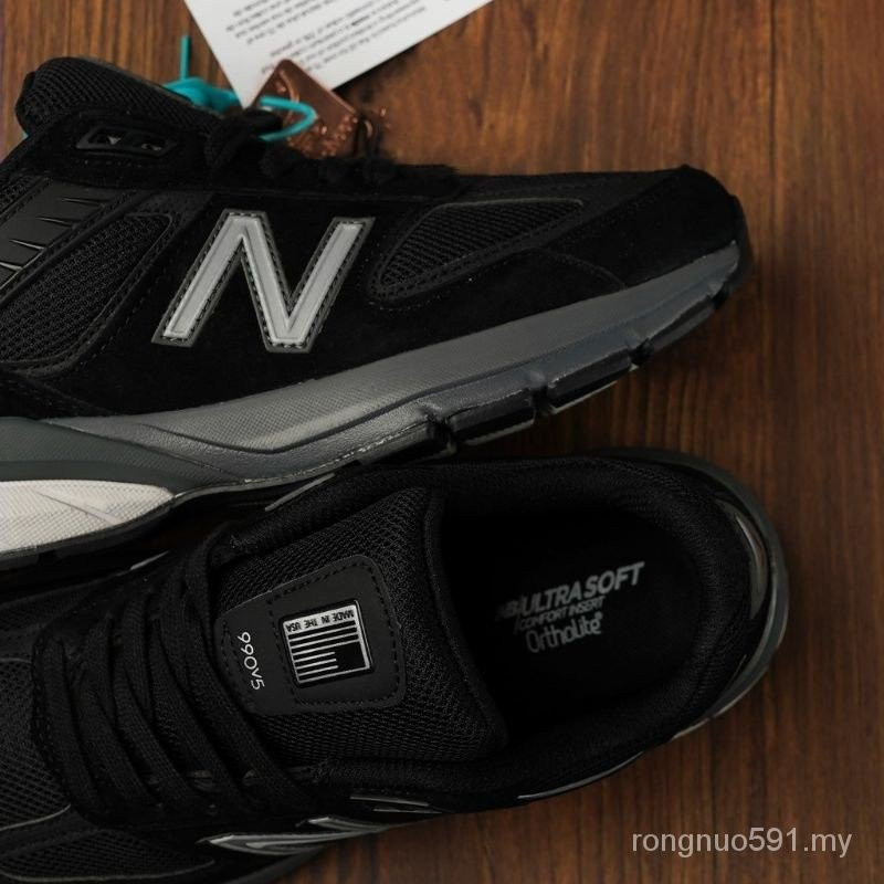รองเท้า PYBN New Balance 990 V5 สีดำเทา NB990V5 ขนาด 39-44