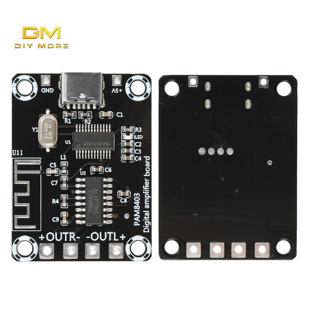Diymore XH-A155 Dc5V Mini Pam8403 Ultra Clear D-Class Bt เครื่องขยายเสียงดิจิตอล 5W + 5W เครื่องขยาย