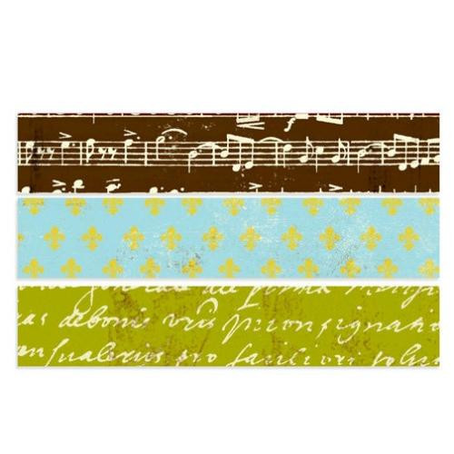 7 เทปกระดาษ Gypsies / Washi -ลายอาวีญอง