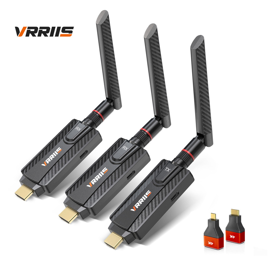 0.05s 5G 200m Wireless Wifi HDMI Audio Video Transmitter Receiver Extender TV Stick กล้องแล็ปท็อปพีซีทีวีโปรเจคเตอร์จอแสดงผลอะแดปเตอร์ Dongle