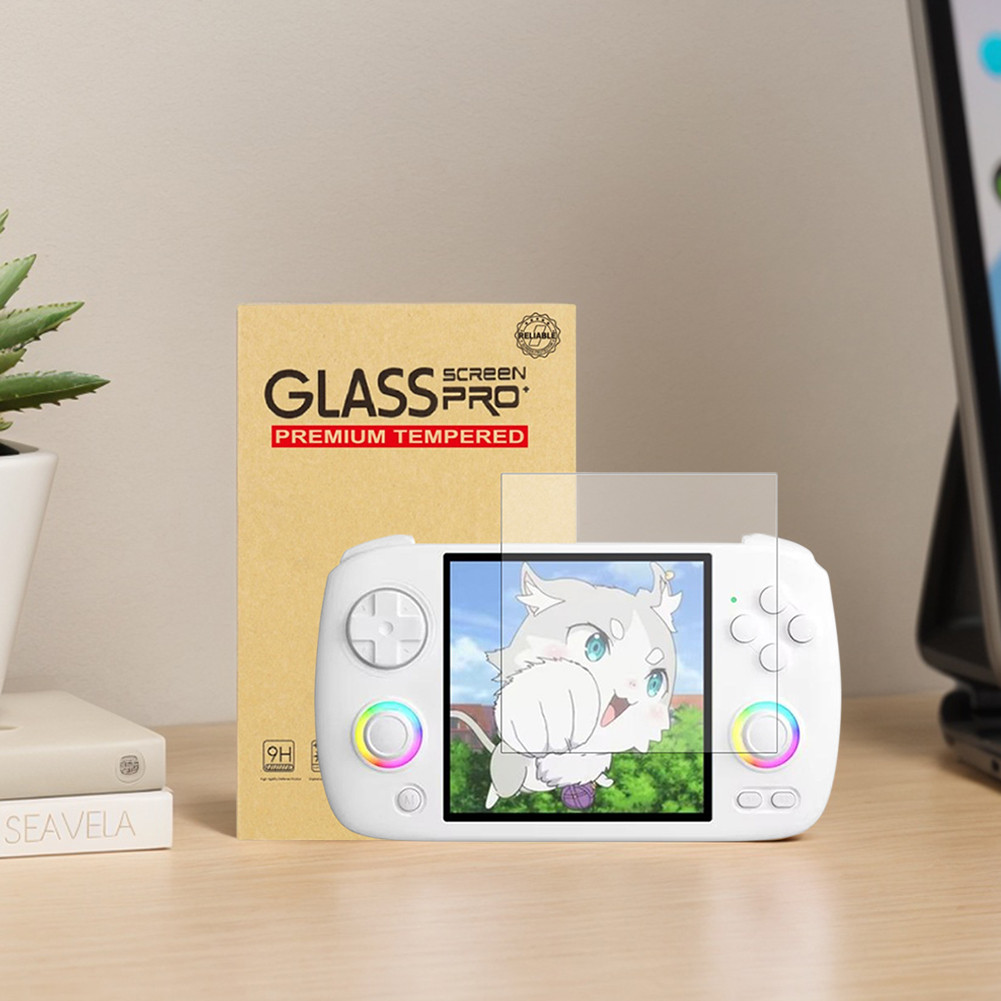 ฟิล์มกระจกนิรภัย 9H HD ป้องกันรอยขีดข่วนสําหรับอุปกรณ์เสริมเกม Anbernic RG CubeXX
