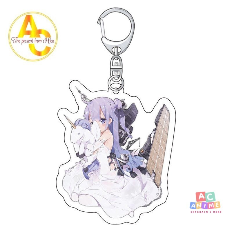 พวงกุญแจอะคริลิค Azur Lane ของที่ระลึกอนิเมะ