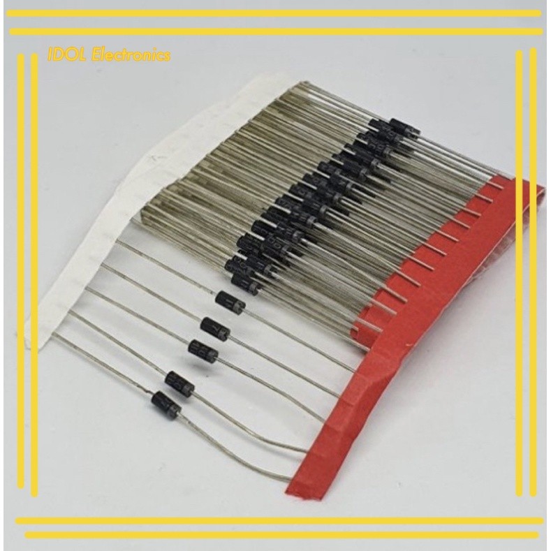 ราคาถูก! diode  1n4001 1n4002 1n4004 1n4007 แพ็ค100ตัว จาก กทม