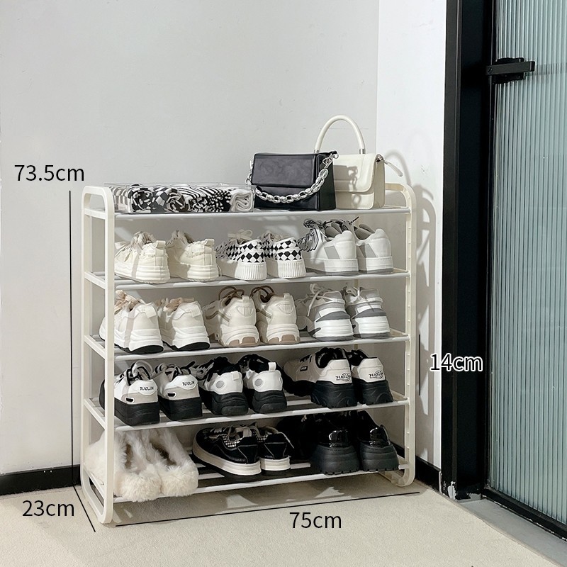 ME ชั้นวางรองเท้า  ผลิตจากท่อสแตนเลส สไตล์มินิมอล   โครงสร้างแข็งแรง  ทนทาน ดีไซต์สวย - รูปที่ 2