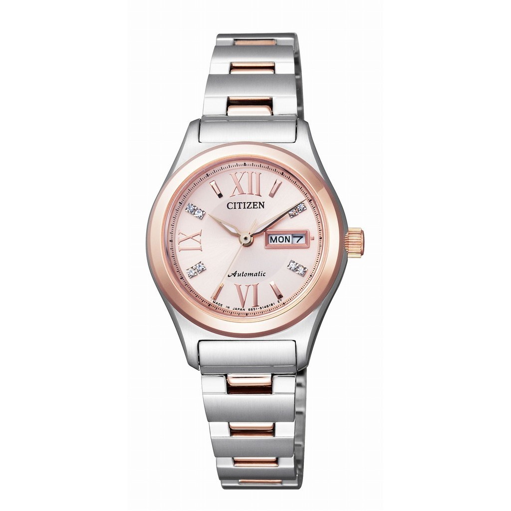 [Authentic★Direct from Japan] CITIZEN PD7166-54W Unused Automatic Sapphire glass Pink Gold SS Women Wrist watch นาฬิกาข้อมือ