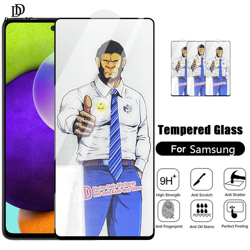 Ar Blueo ลิงอุรังอุตังฟิล์มกระจก เต็มจอใส สำหรับ Samsung Galaxy A52 A32 A72 A22 A12 A02 A02s A71 A51 A31 A21 A21s A11 A50 A50s A30 A30s A20 A20s 5G 4G 5G 2024