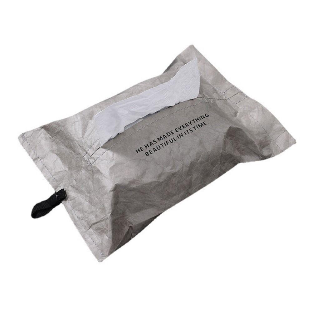 กล่องกระดาษทิชชู่ห้องน้ํา อ้อย กล่องกระดาษทิชชู่แบบพกพากันน้ําพับได้ ลิ้นชักรถ กล่องครอบทิชชู่กันฝุ่น สํานักงาน - รูปที่ 2