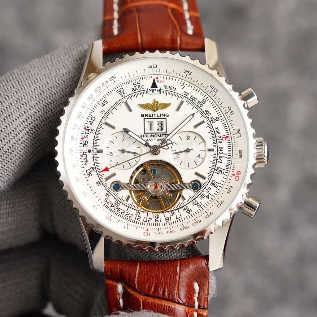 Breitling นาฬิกาข้อมืออัตโนมัติ 43 มม. สําหรับผู้ชาย