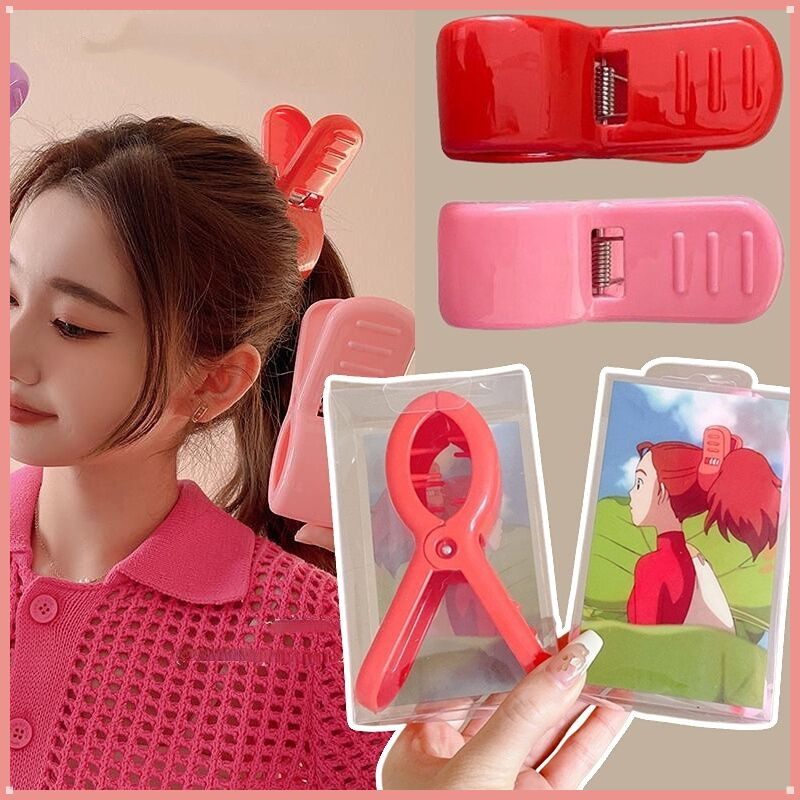 กิ๊บติดผม ลายการ์ตูนน่ารัก สีแดง แฟชั่นฤดูร้อน สไตล์ญี่ปุ่น สําหรับเด็กผู้หญิง 2024